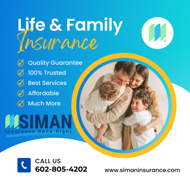 Blue Gradient Minimalist Life Family Insurance Instagram Post 768x768
